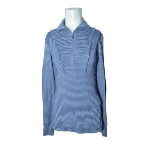 Lululemon Run Your Heart Out Women's 1/2 Zip Knit Pullover S Purple Athletic
